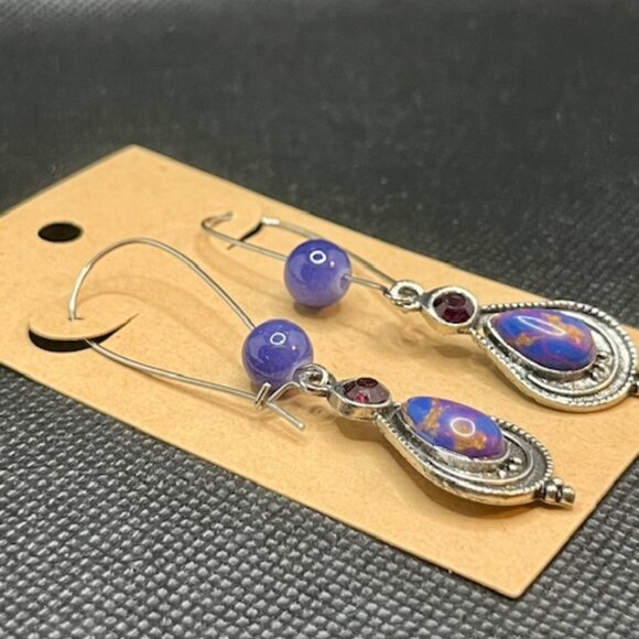 Colorful Dangle Earrings - Picture 2 of 4